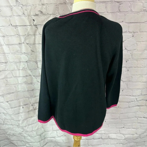 vintage terazzo cardigan sweater neon sequins large - Picture 3 of 7